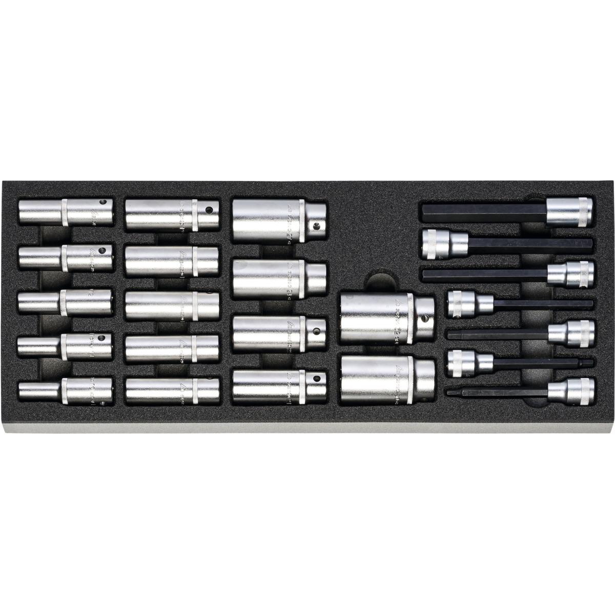 BỘ SOCKET VÀ LỤC GIÁC DÀI 1/2 INCH 23 CHI TIẾT 953754 23 BỘ SOCKET VÀ LỤC GIÁC DÀI 1/2 INCH 23 CHI TIẾT 953754 23